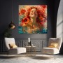 Sommerblüte im Wasser – Wandbild als Gallery Leinwand