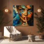 Geheimnisvolle Augen – Wandbild als Fine Art Print