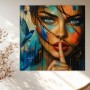 Geheimnisvolle Augen – Wandbild als Fine Art Print