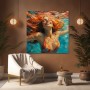 Sonnenfreude unter Wasser – Leinwandbild & Poster