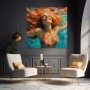 Sonnenfreude unter Wasser – Leinwandbild & Poster
