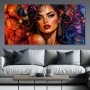 Farbintensives Porträt – Modernes Wandbild als Acrylglasbild