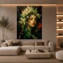Florale Muse – Wandbild auf Gallery Leinwand