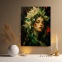 Florale Muse – Wandbild auf Gallery Leinwand