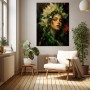 Florale Muse – Wandbild auf Gallery Leinwand