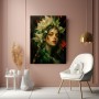 Florale Muse – Wandbild auf Gallery Leinwand