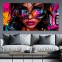 Neon Diva Wandbild als Gallery Leinwand