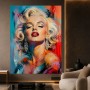 Pop-Art Diva – Modernes Wandbild als Gallery Leinwand