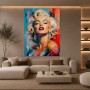 Pop-Art Diva – Modernes Wandbild als Gallery Leinwand