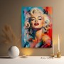 Pop-Art Diva – Modernes Wandbild als Gallery Leinwand