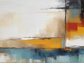 Abstrakte Balance – Wandbild als Gallery Leinwand