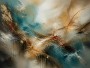 Dynamische Farbwelten – Abstraktes Wandbild als Gallery Leinwand