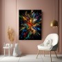 Kosmische Farbexplosion – Abstraktes Wandbild als Acrylglasbild