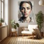 Expressives Porträt – Modernes Wandbild als Leinwandbild