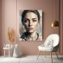 Expressives Porträt – Modernes Wandbild als Leinwandbild