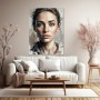 Expressives Porträt – Modernes Wandbild als Leinwandbild