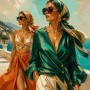 Mediterrane Eleganz – Wandbild als Gallery Leinwand