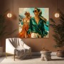 Mediterrane Eleganz – Wandbild als Gallery Leinwand