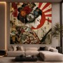 Japanisches Geisha Wandbild als Poster mit Kopfhörer-Motiv