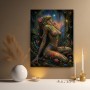 Fantasy-Göttin im Blütenwald – Wandbild als Acrylglasbild