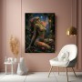 Fantasy-Göttin im Blütenwald – Wandbild als Acrylglasbild