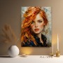 Rothaarige Muse – Modernes Wandbild als Fine Art Print