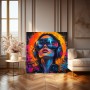Neon Future Vision – Modernes Wandbild als Gallery Leinwand
