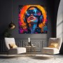 Neon Future Vision – Modernes Wandbild als Gallery Leinwand