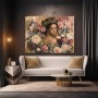 Königin der Rosen – Wandbild als Gallery Leinwand