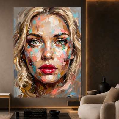 Ausdrucksstarkes Porträt als Leinwandbild und Acrylglasbild