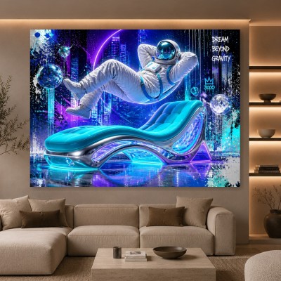 Dream Beyond Gravity – Futuristisches Wandbild als Poster