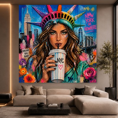New York Muse – Modernes Wandbild als Leinwandbild