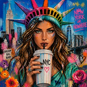 New York Muse – Modernes Wandbild als Leinwandbild