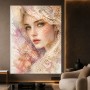 Zarte Spitzenpoesie – Wandbild als Gallery Leinwand
