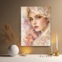 Zarte Spitzenpoesie – Wandbild als Gallery Leinwand