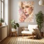 Zarte Spitzenpoesie – Wandbild als Gallery Leinwand
