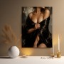 Sinnliche Eleganz – Acrylbild und Luxus Wandbild in dunklen Tönen