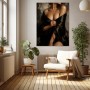 Sinnliche Eleganz – Acrylbild und Luxus Wandbild in dunklen Tönen