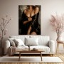 Sinnliche Eleganz – Acrylbild und Luxus Wandbild in dunklen Tönen