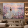 Sommerabend am See – Gallery Leinwand & Poster mit Blumenromantik