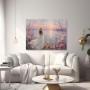 Sommerabend am See – Gallery Leinwand & Poster mit Blumenromantik