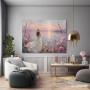 Sommerabend am See – Gallery Leinwand & Poster mit Blumenromantik