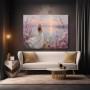 Sommerabend am See – Gallery Leinwand & Poster mit Blumenromantik