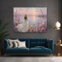 Sommerabend am See – Gallery Leinwand & Poster mit Blumenromantik
