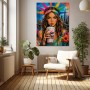 Pop Art New York Liberty – Modernes Wandbild als Gallery Leinwand