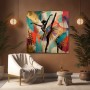 Ballerina in Farbe – Modernes Wandbild als Gallery Leinwand