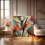 Ballerina in Farbe – Modernes Wandbild als Gallery Leinwand