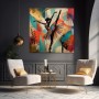 Ballerina in Farbe – Modernes Wandbild als Gallery Leinwand