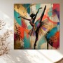 Ballerina in Farbe – Modernes Wandbild als Gallery Leinwand