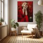 Rote Eleganz – Porträt als Wandbild und Fine Art Print